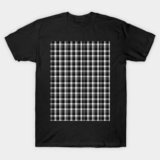 Black and white checked design T-Shirt